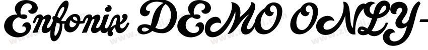 Enfonix DEMO ONLY字体转换
